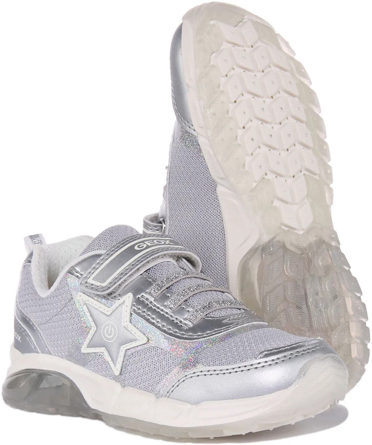 Geox J Spaziale In Silver For Kids