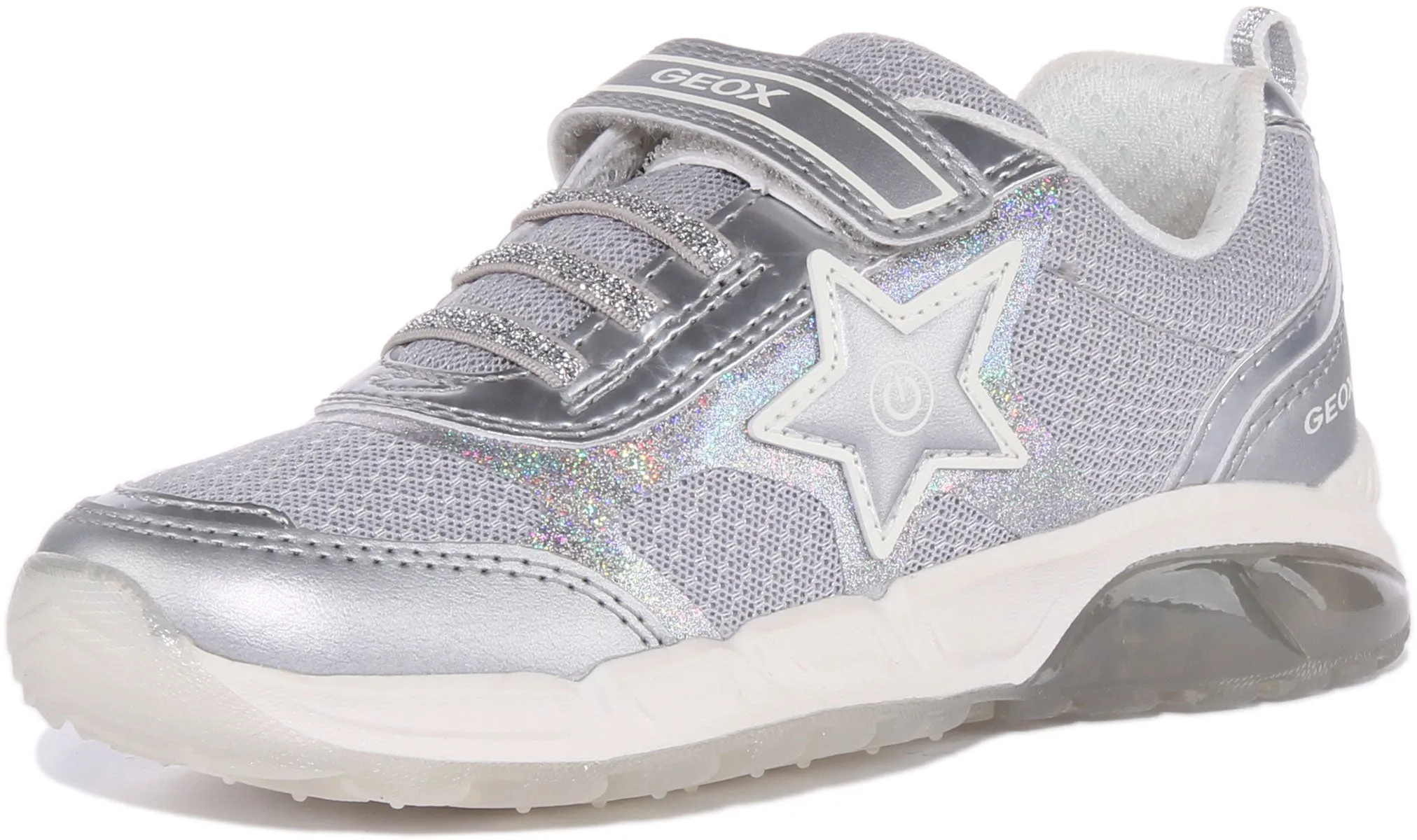 Geox J Spaziale In Silver For Kids
