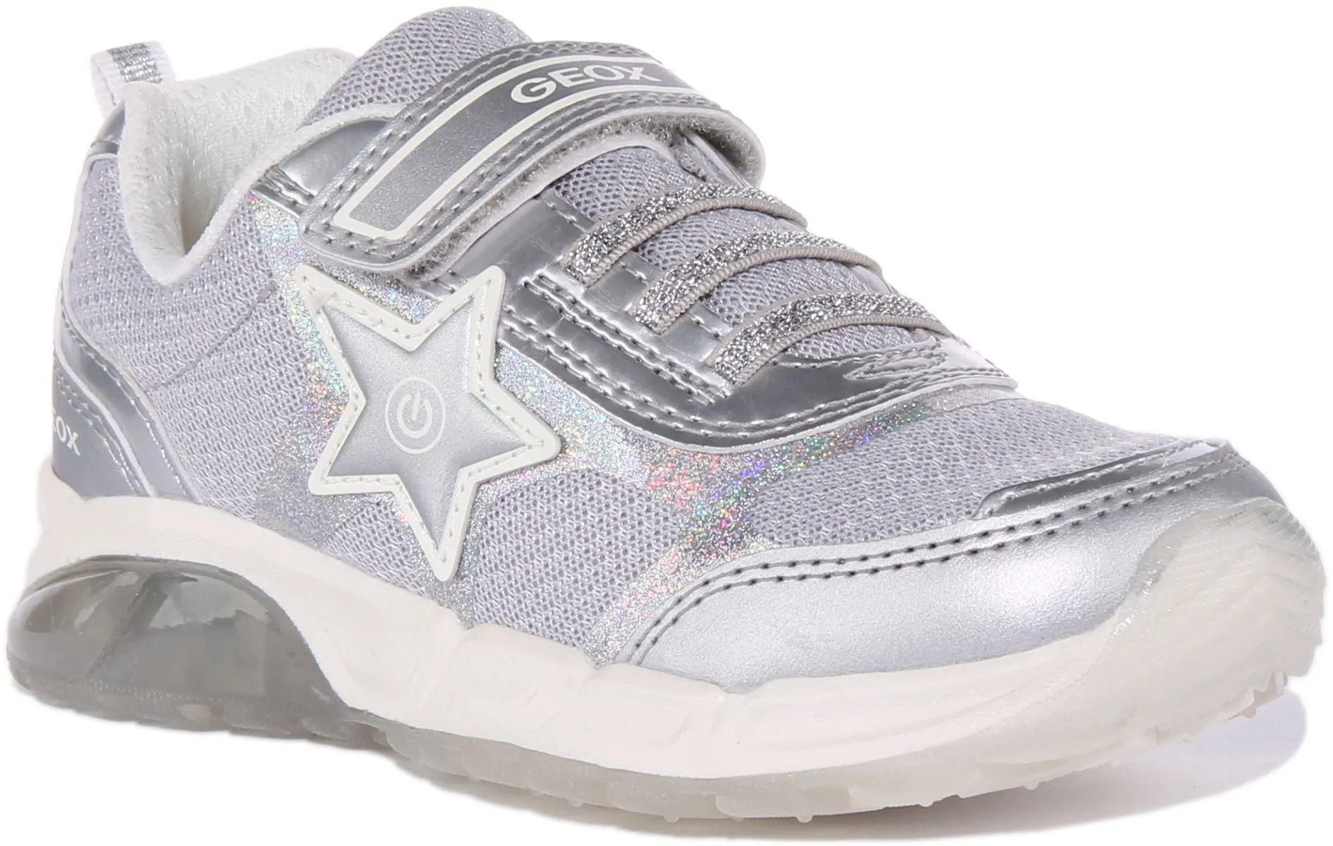 Geox J Spaziale In Silver For Kids