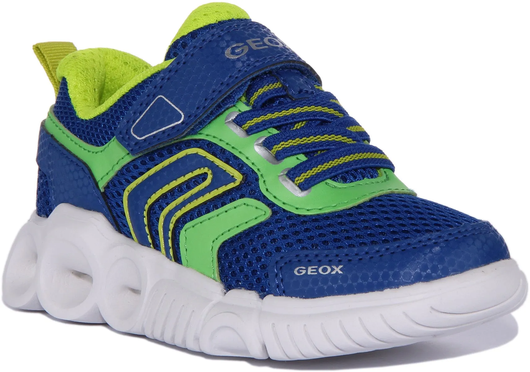 Geox J Wroom B. B In Blue Green For Infants