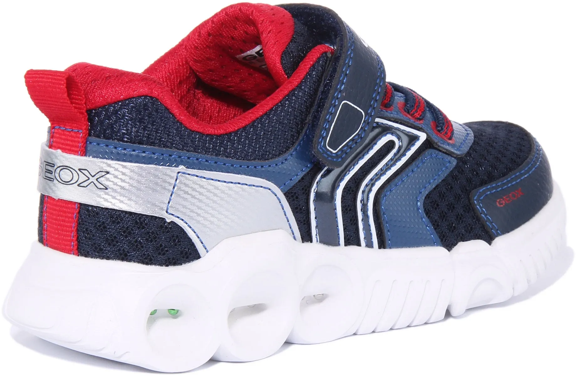 Geox J Wroom In Navy Red For Kids