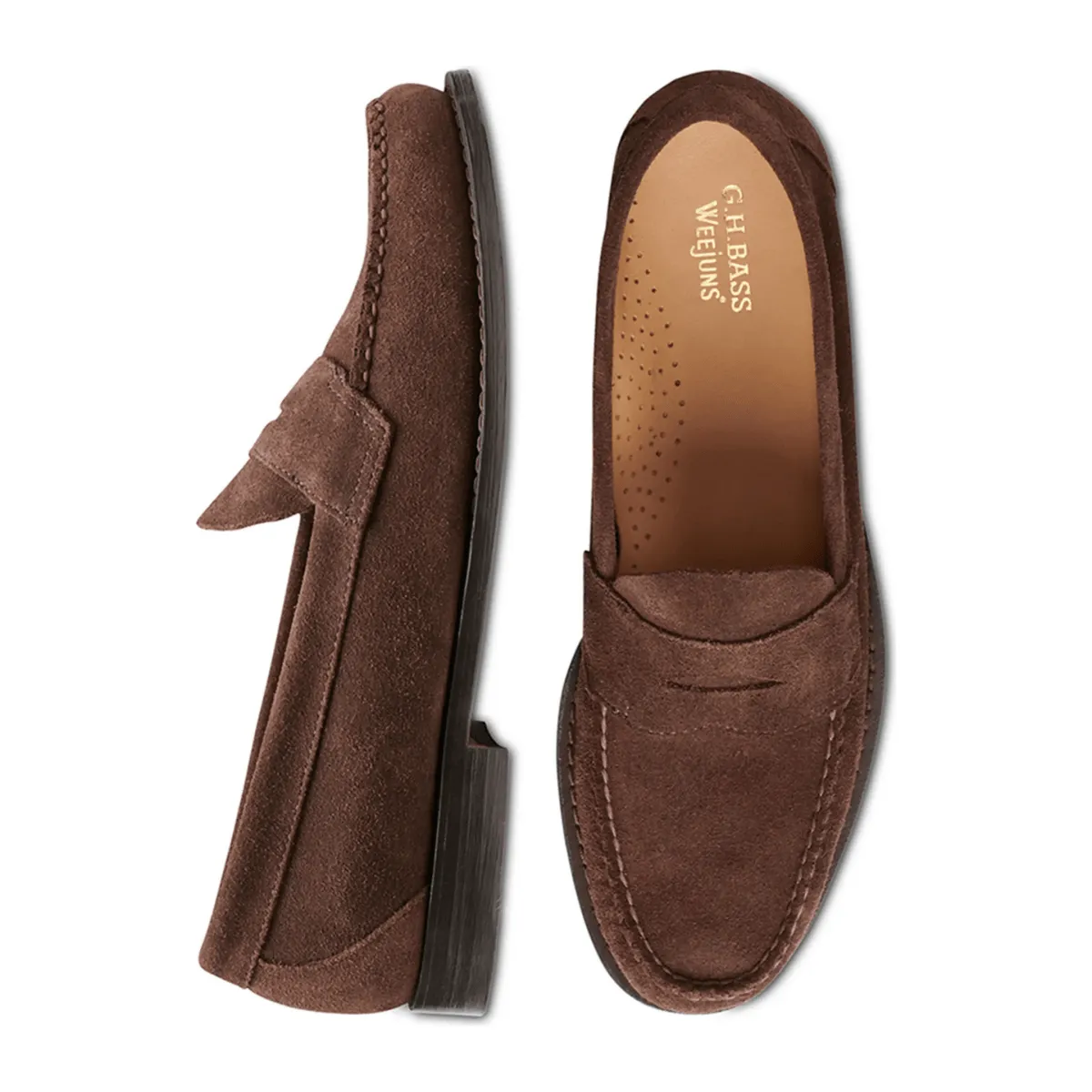 G.H. Bass Men's Logan WeeJun Brown Suede