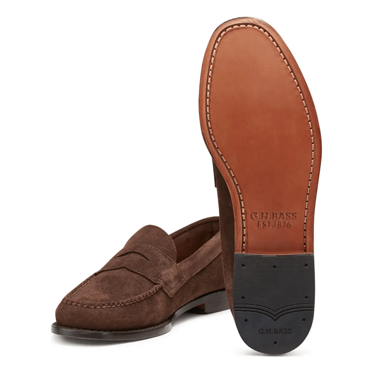 G.H. Bass Men's Logan WeeJun Brown Suede