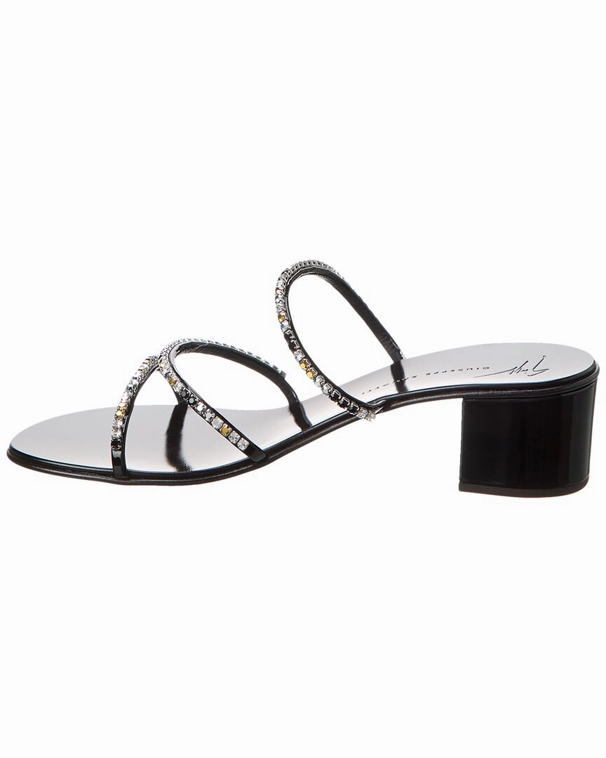 Giuseppe Zanotti Dark Colorful 40 Vinyl Sandal