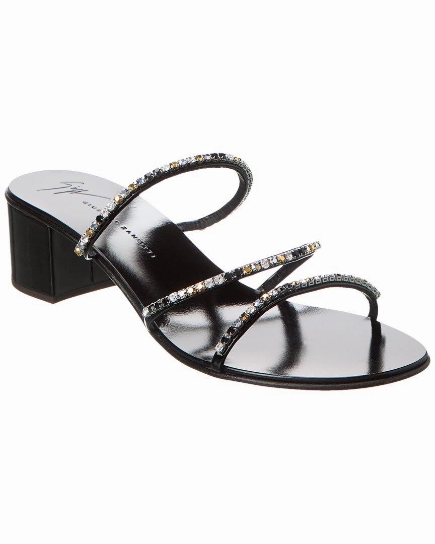 Giuseppe Zanotti Dark Colorful 40 Vinyl Sandal