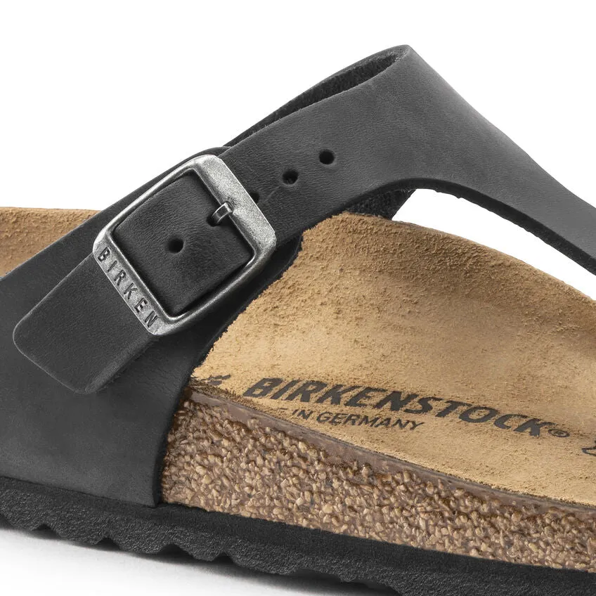 Gizeh - Black Oiled Leather||Gizeh - Cuir huil noir
