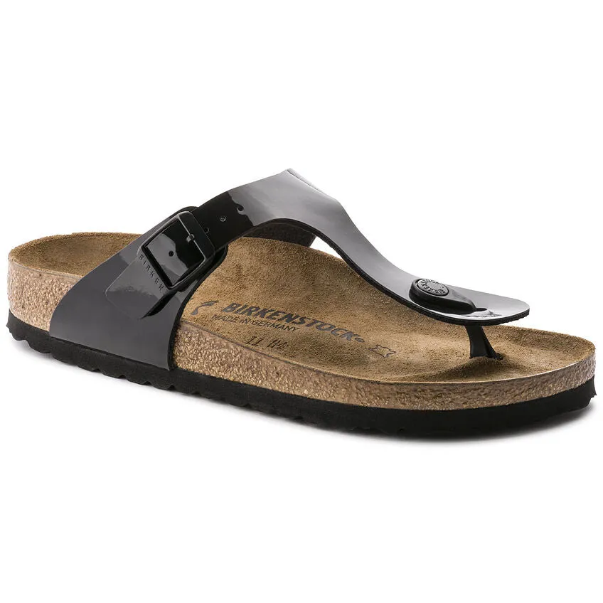 Gizeh - Black Patent Birko-Flor||Gizeh - Birko-Flor noir verni