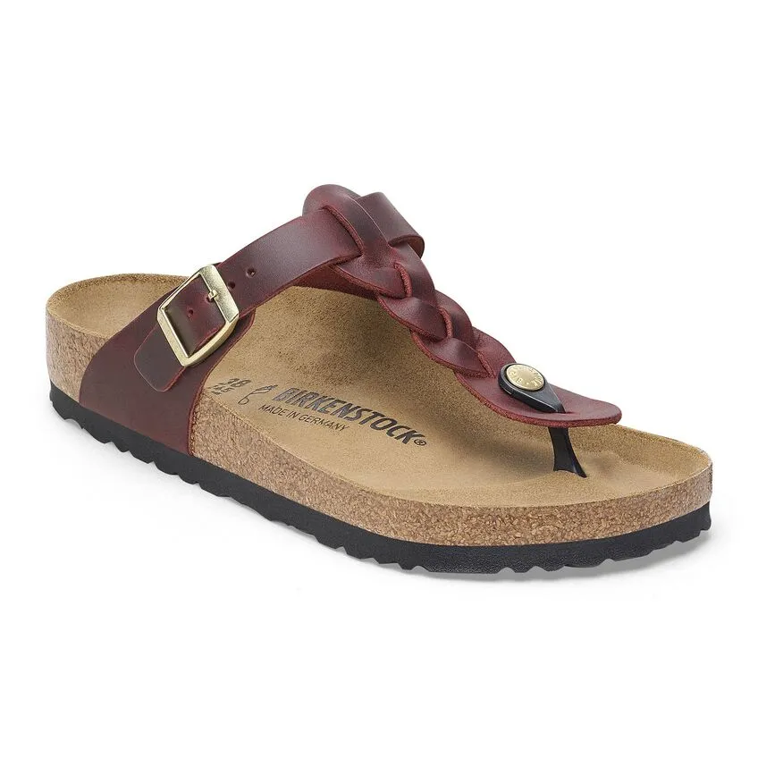 Gizeh Braided - Zinfandel Oiled Leather||Gizeh tresse -  Cuir huil zinfandel