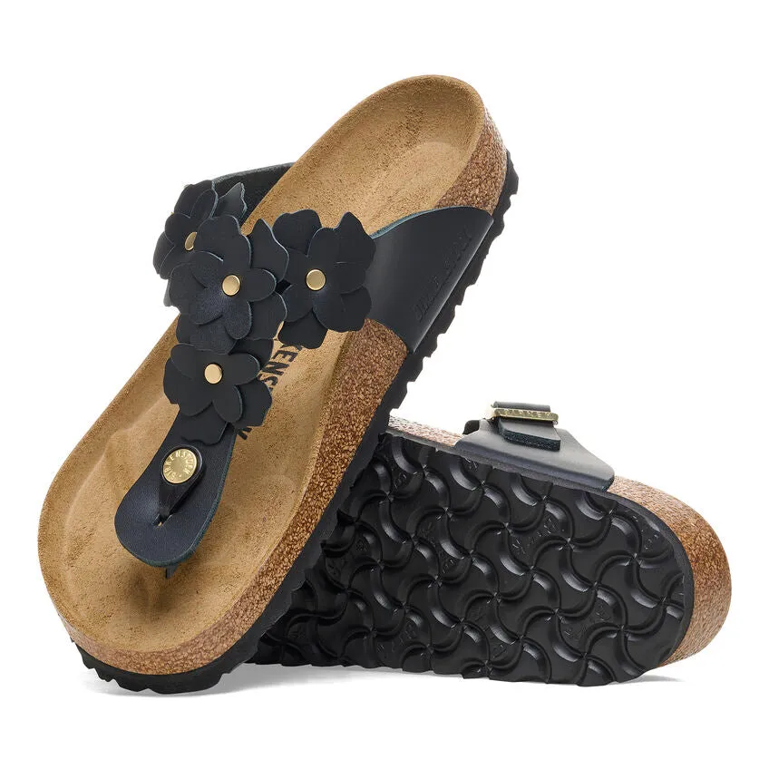 Gizeh Flowers - Black Leather||Gizeh  fleurs - Cuir noir
