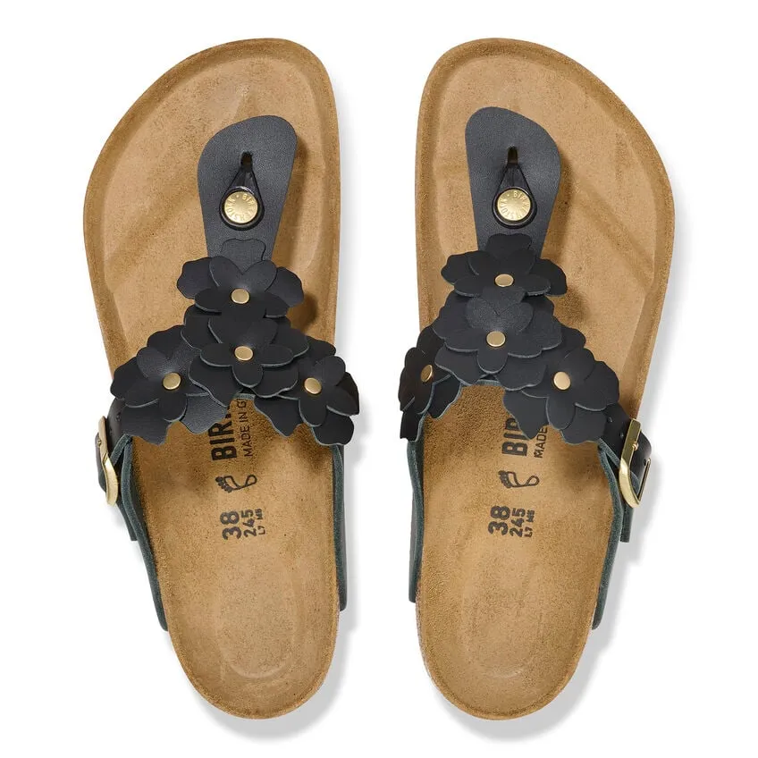 Gizeh Flowers - Black Leather||Gizeh  fleurs - Cuir noir