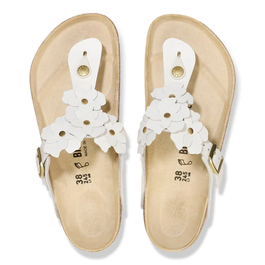 Gizeh Flowers - White Leather||Gizeh  fleurs - Cuir blanc