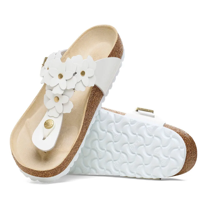 Gizeh Flowers - White Leather||Gizeh  fleurs - Cuir blanc
