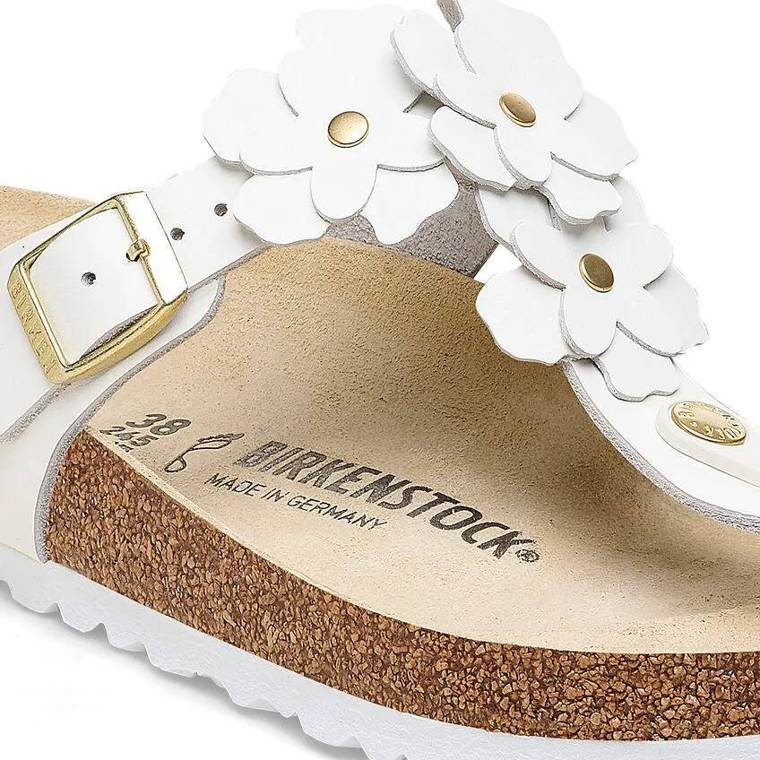Gizeh Flowers - White Leather||Gizeh  fleurs - Cuir blanc