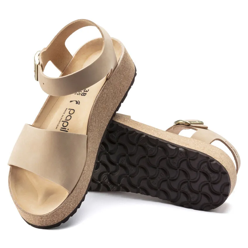 Glenda - Sandcastle Nubuck Leather||Glenda - Cuir nubuck chteau de sable
