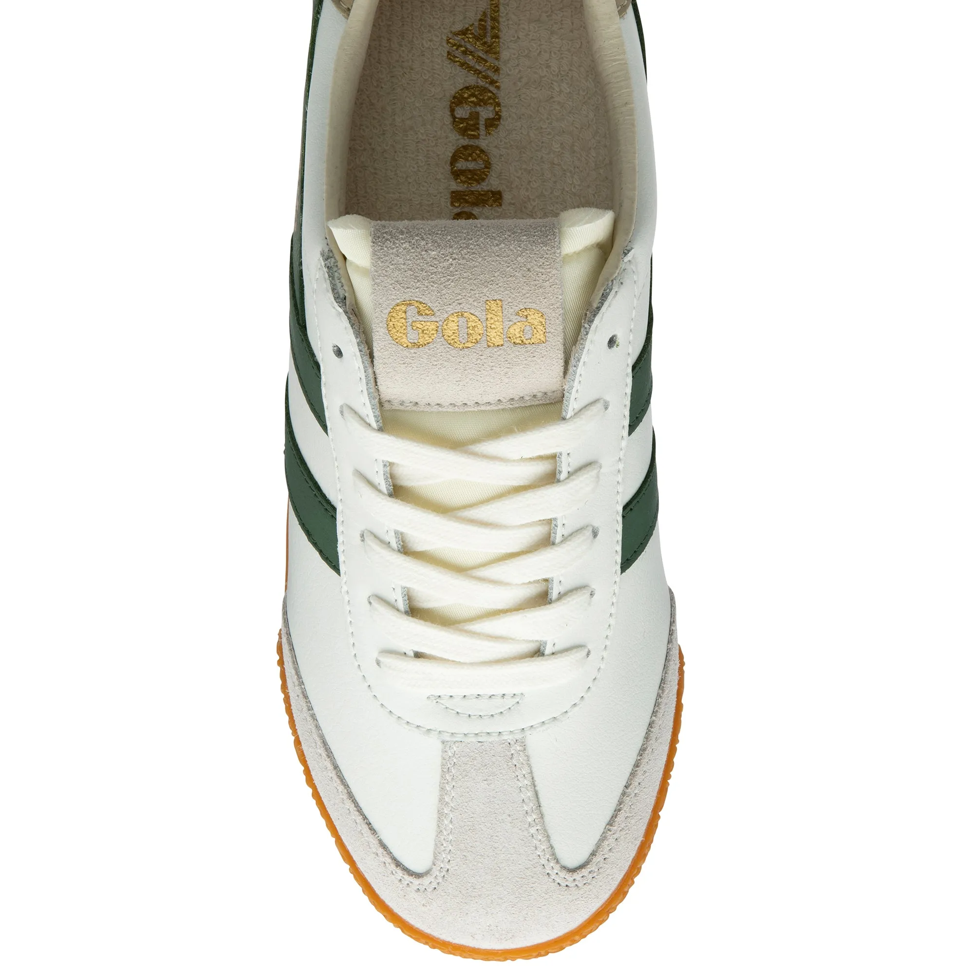 Gola Elan Leather White/Evergreen/Bone