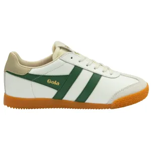 Gola Elan Leather White/Evergreen/Bone