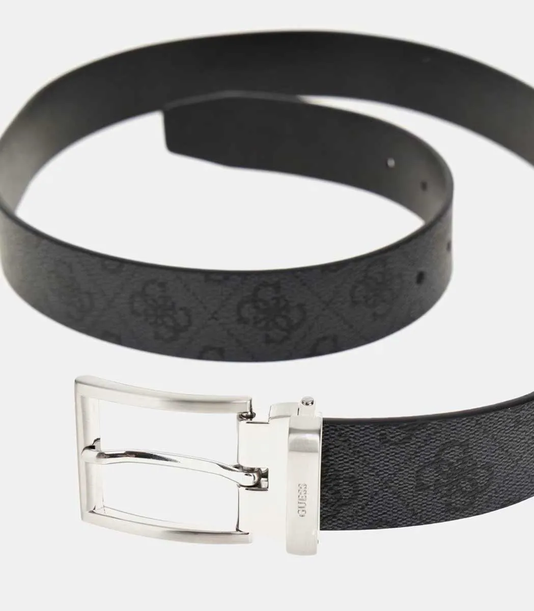 Guess Classic 4G Logo Belt In Black