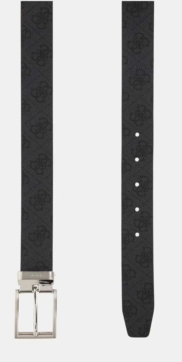 Guess Classic 4G Logo Belt In Black