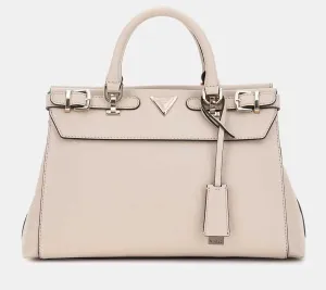 Guess Eco Ali Luxury Satchel Handbag In Almond For Women