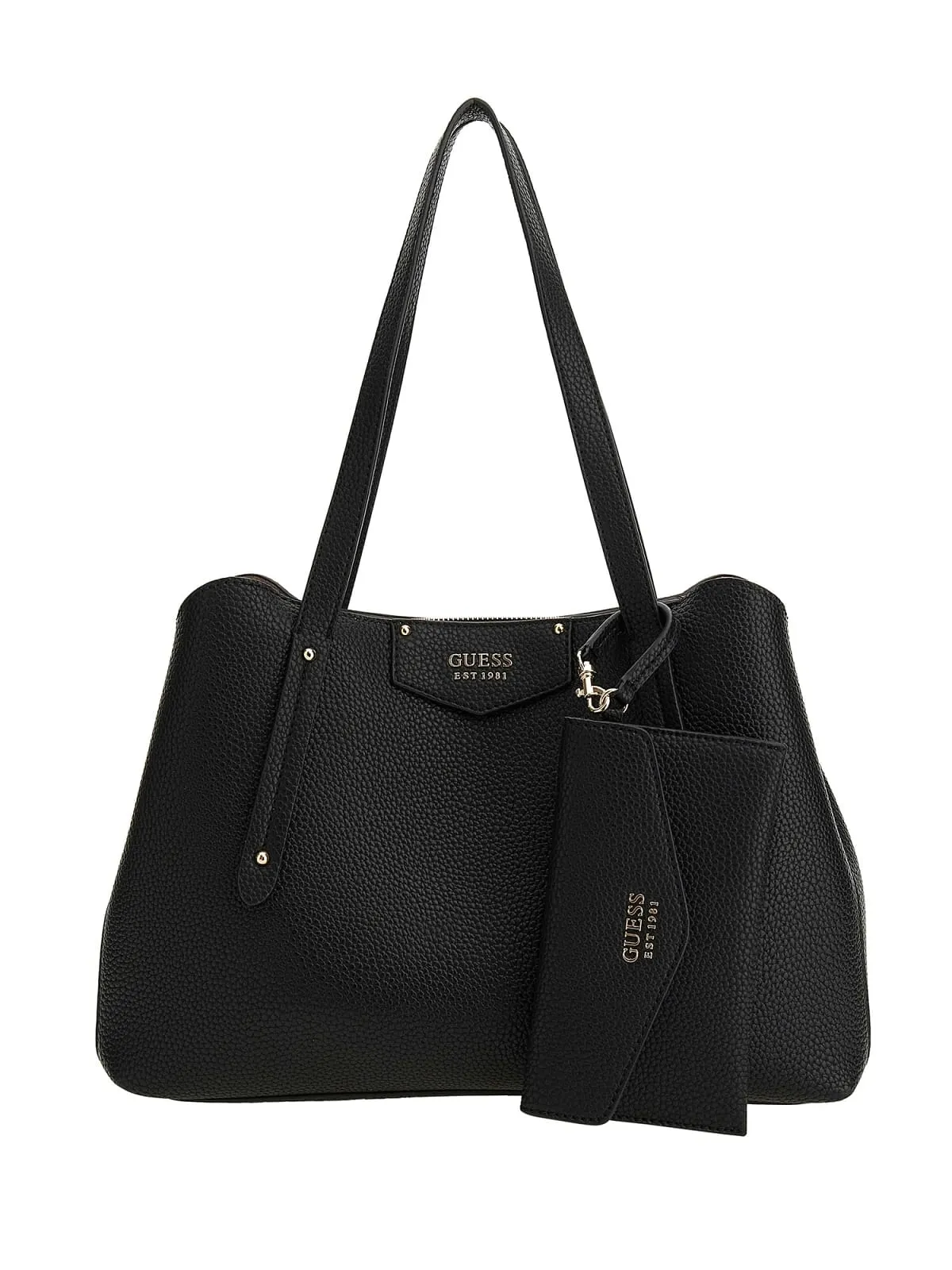 Guess Eco Brenton Girlfriend Satchel In Black For Women