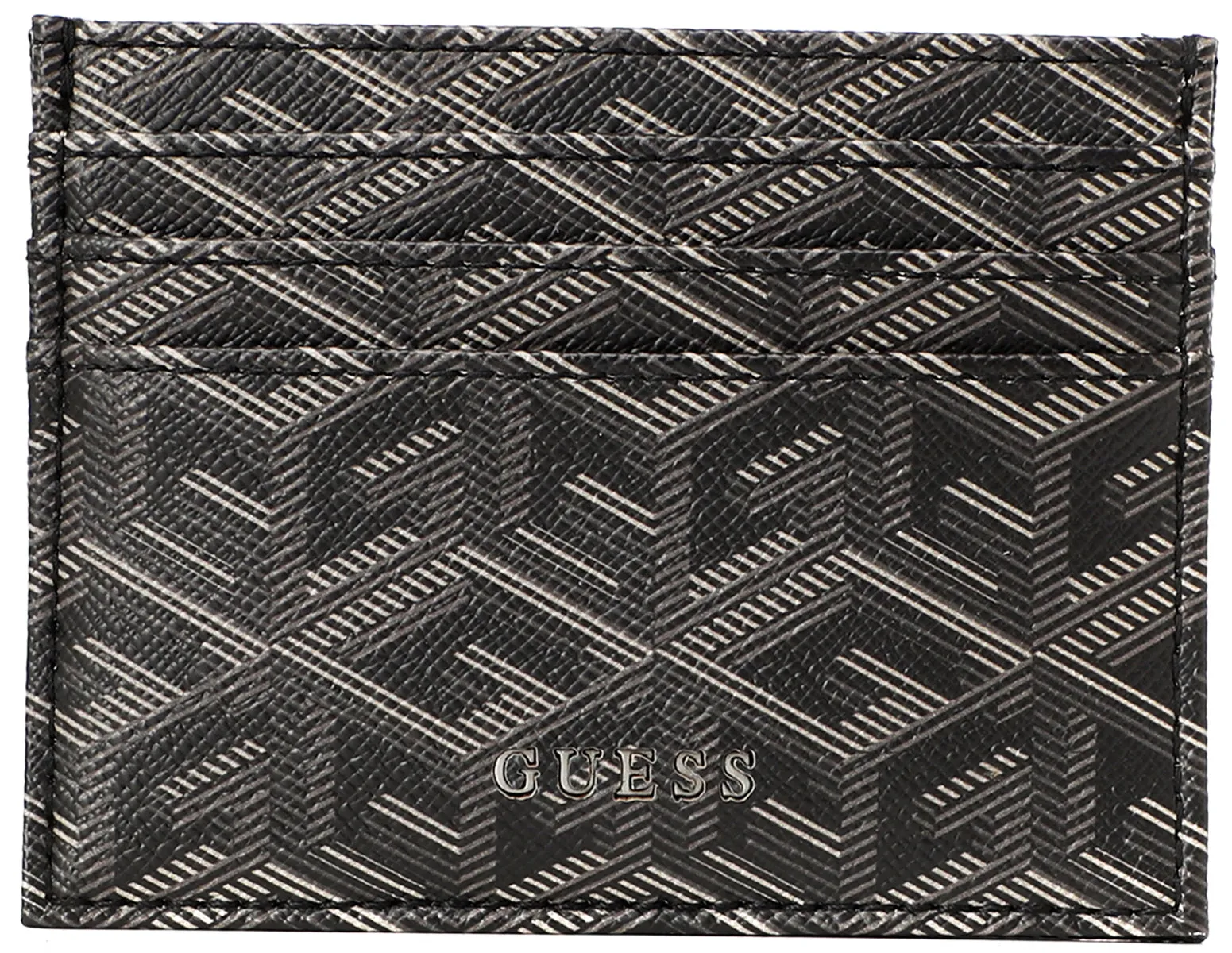 Guess Ederlo Card Holder In Grey For Men