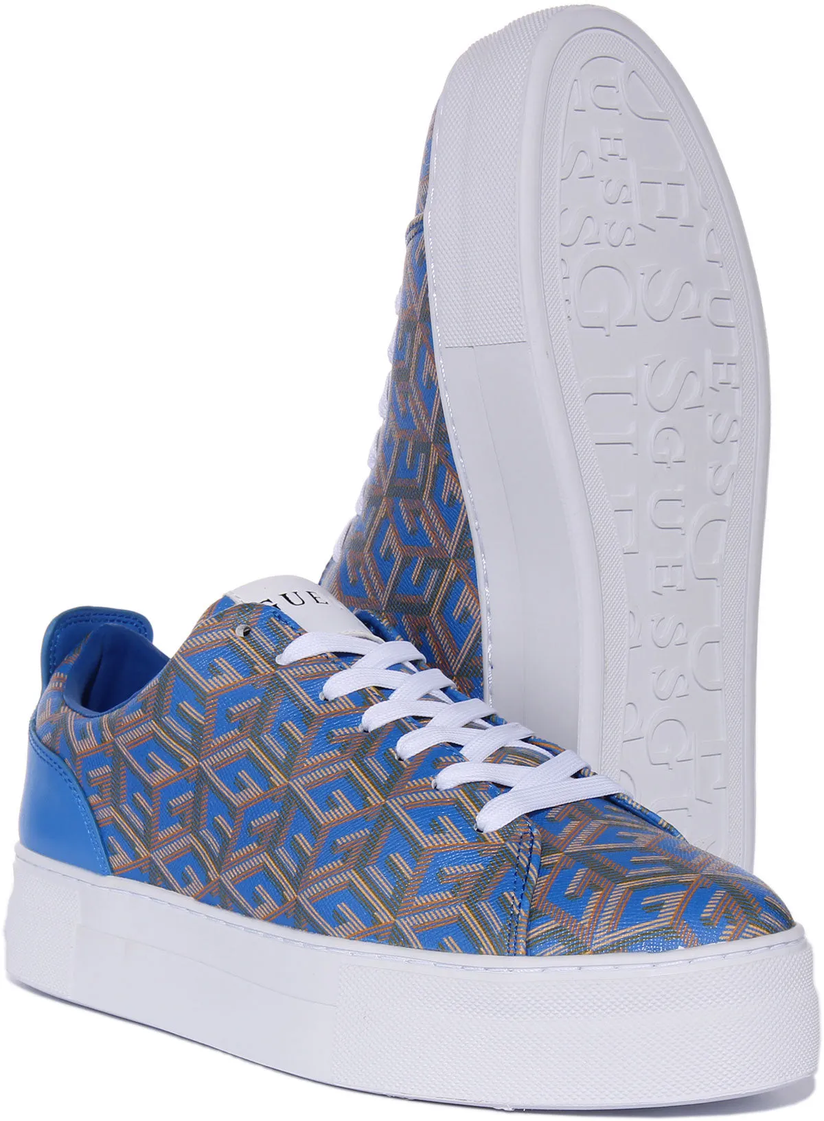 Guess Giaa G Cube Trainer In Blue For Women