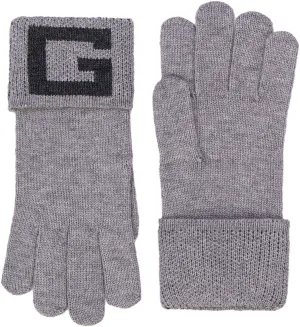Guess Guanti Cotton Gloves In Grey For Men