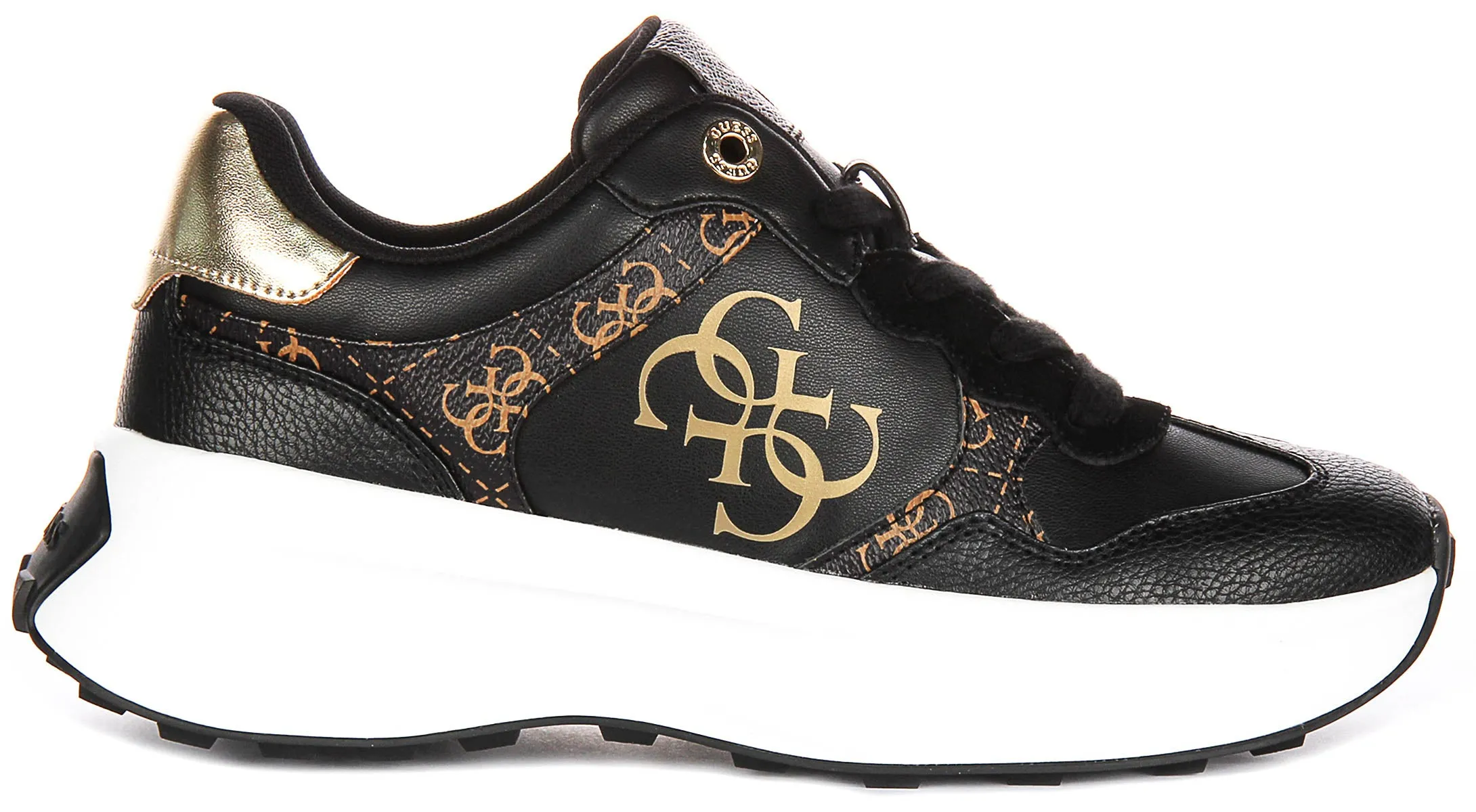 Guess Luckei 4g Logo In Black Brown for Women