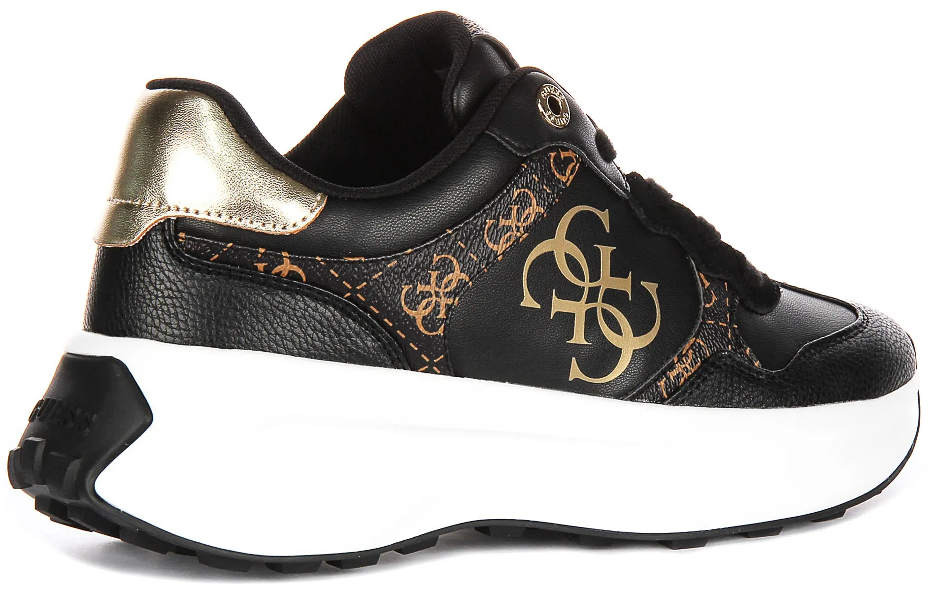 Guess Luckei 4g Logo In Black Brown for Women