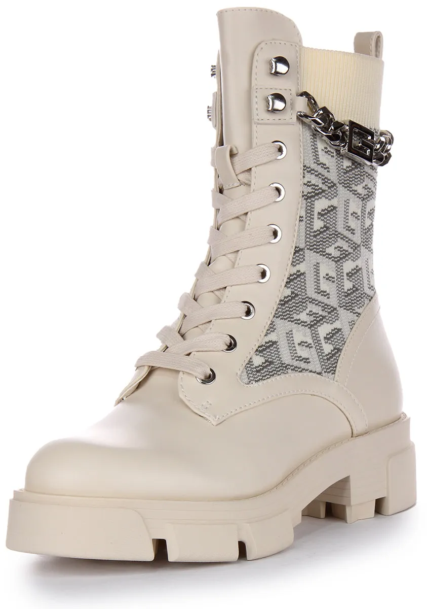 Guess Madira Boot In Cream For Women