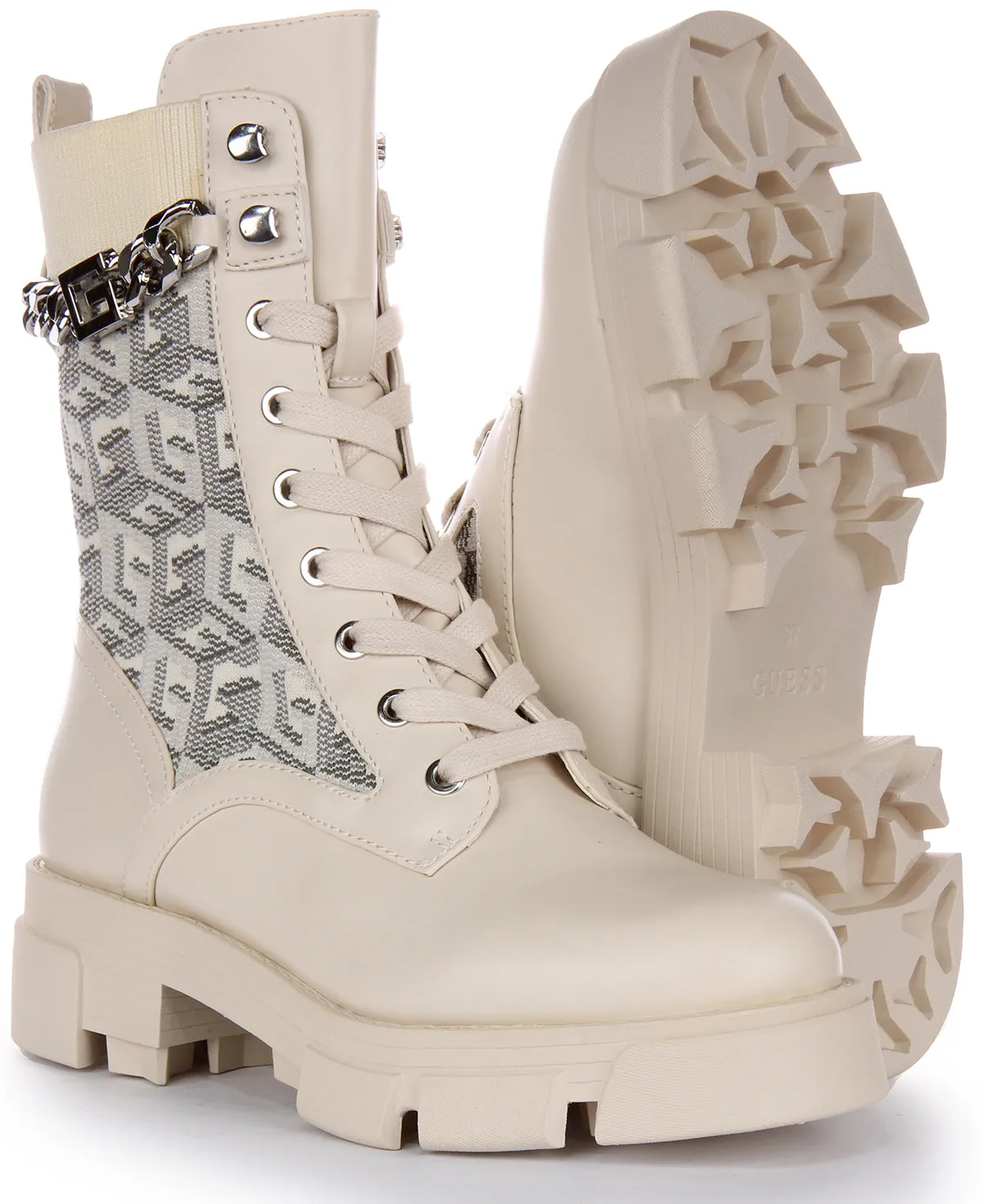 Guess Madira Boot In Cream For Women