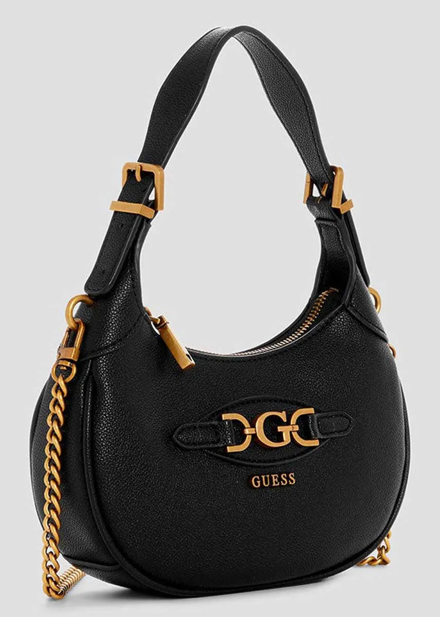 Guess Malva Mini Hobosholder Bags In Black For Women