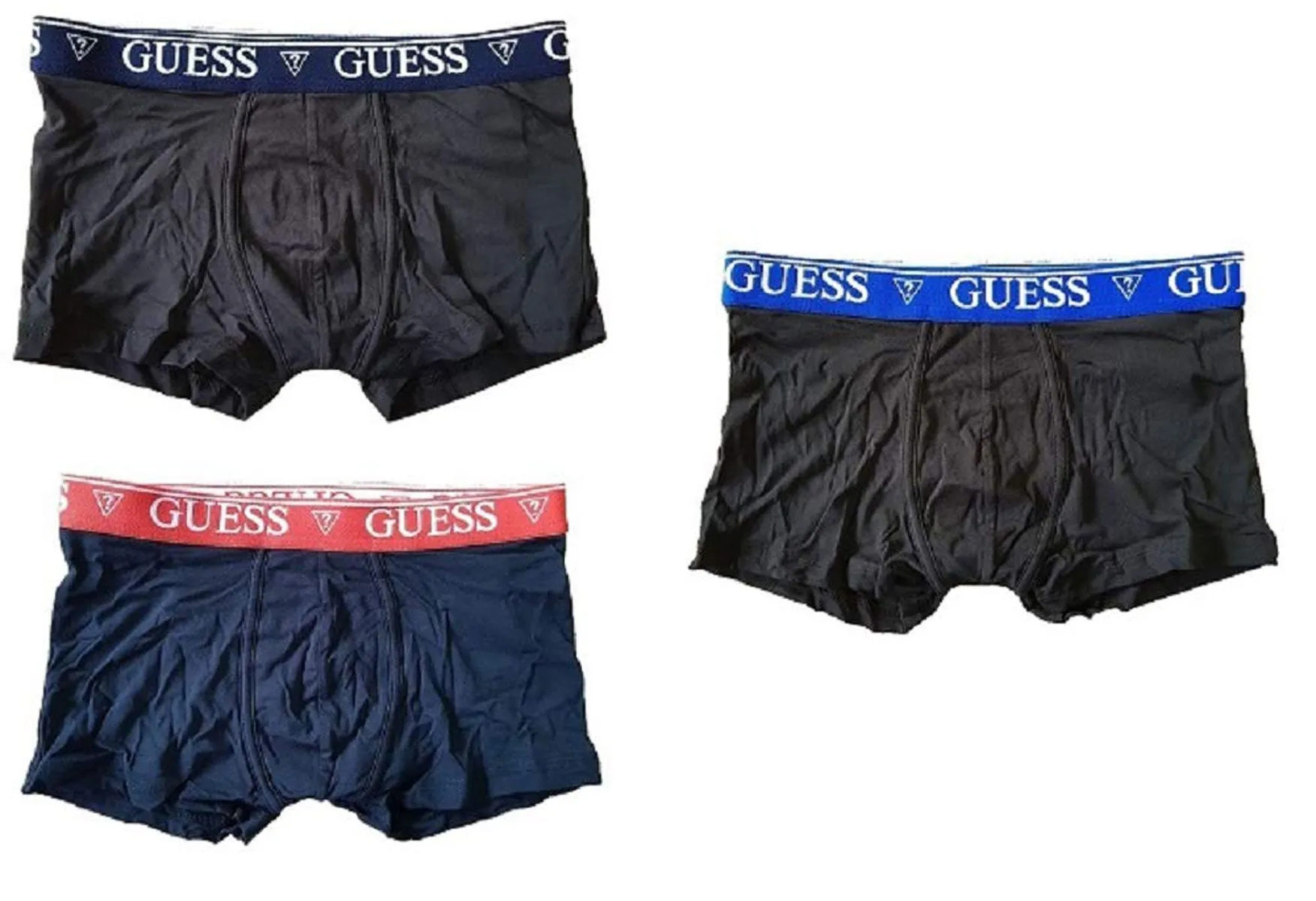Guess Men's Set of 3 Boxer Trunks In Multicolor