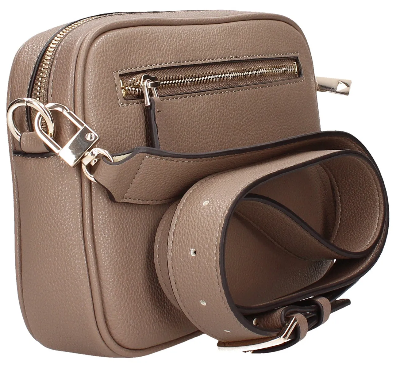 Guess Meridian Cross Body Bag In Stone For Women