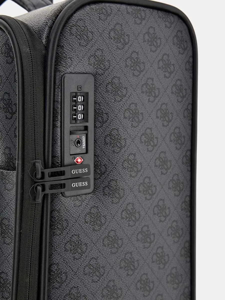 Guess Napoli 4G Print Suitcase In Coal For Women