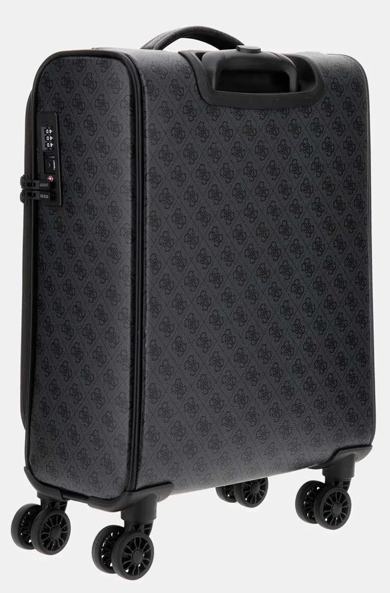 Guess Napoli 4G Print Suitcase In Coal For Women