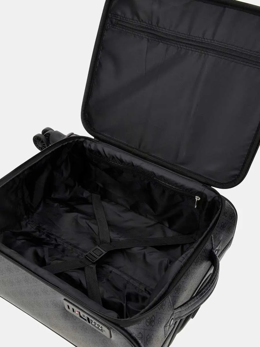 Guess Napoli 4G Print Suitcase In Coal For Women
