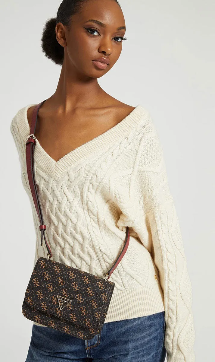 Guess Noelle Crossbody In Brown For Women