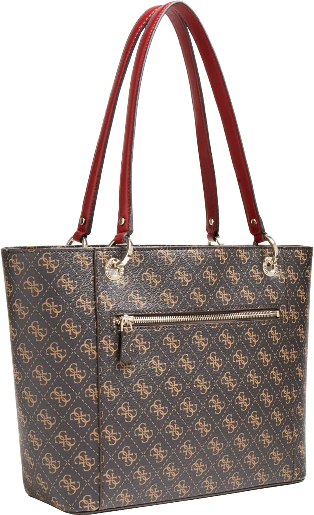 Guess Noelle Elite Tote In Brown For Women