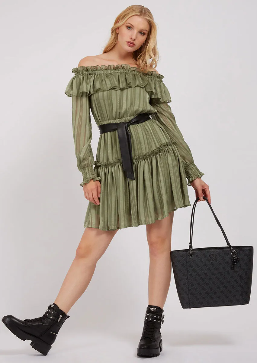 Guess Noelle Tote Bag In Coal For Women
