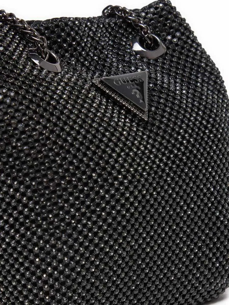 Guess Rhinestone crossbody In Black For Women