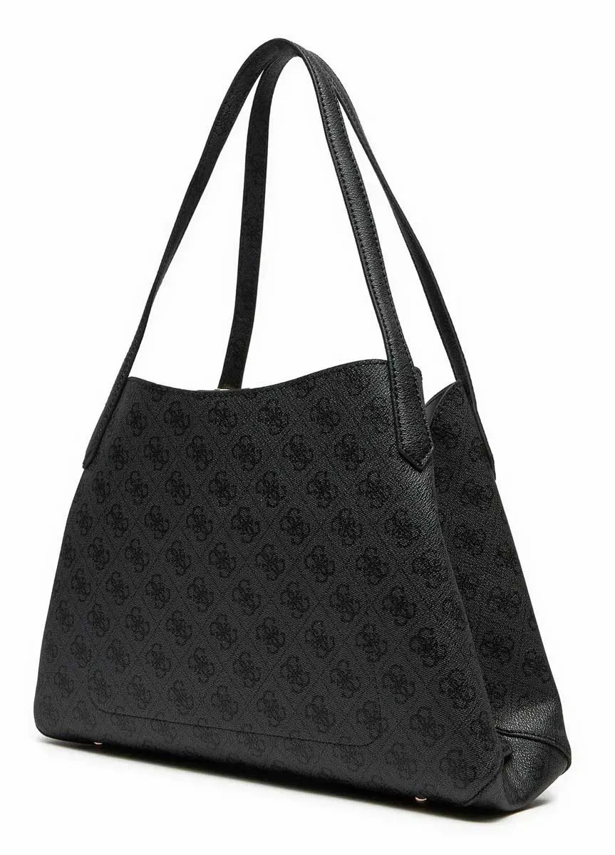 Guess Sora Girlfriend Carryall Tote Bag In Coal For Women