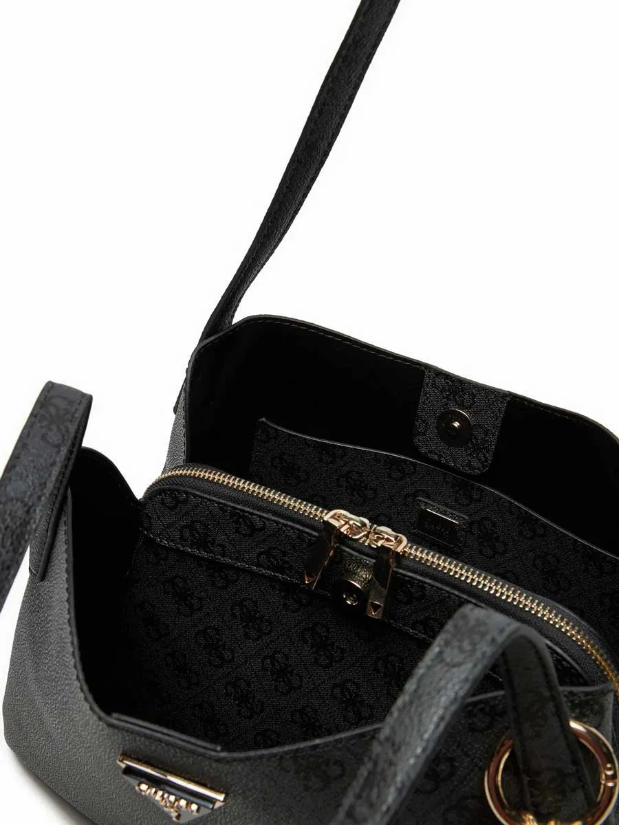 Guess Sora Girlfriend Carryall Tote Bag In Coal For Women