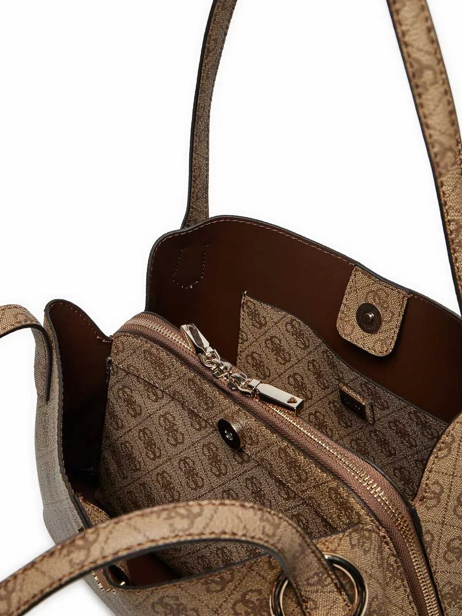 Guess Sora Girlfriend Carryall Tote Bag In Lattee For Women