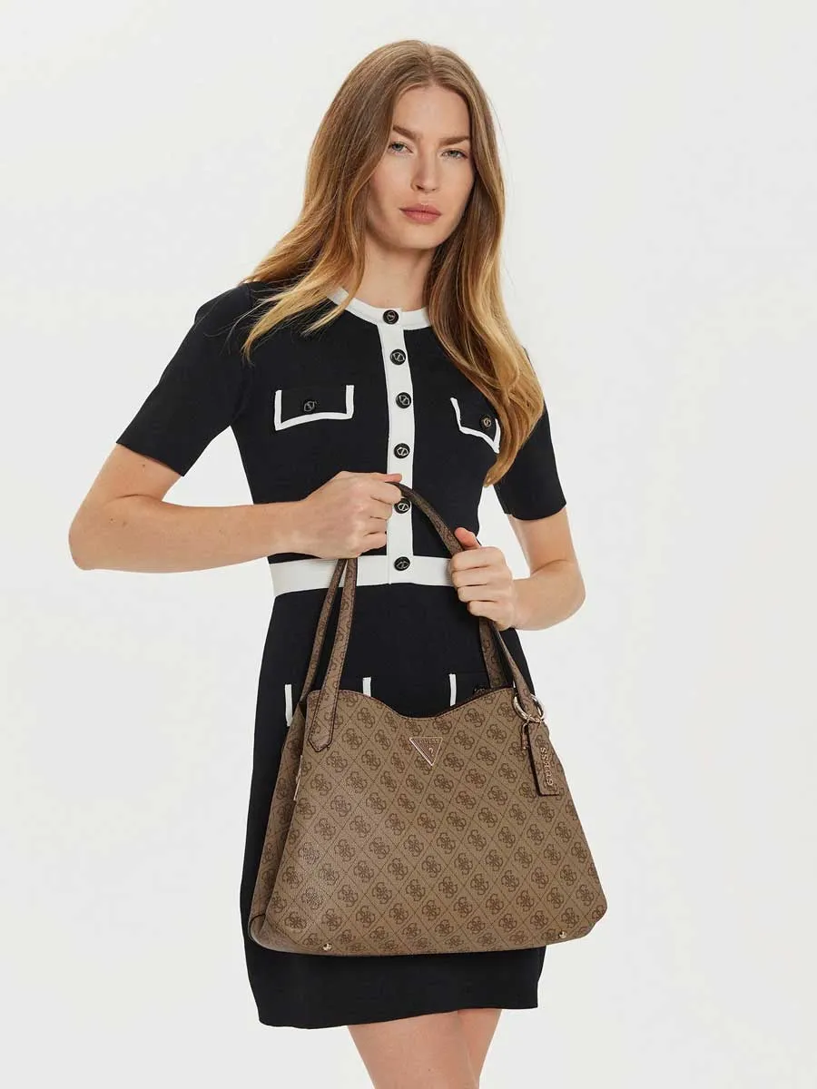Guess Sora Girlfriend Carryall Tote Bag In Lattee For Women