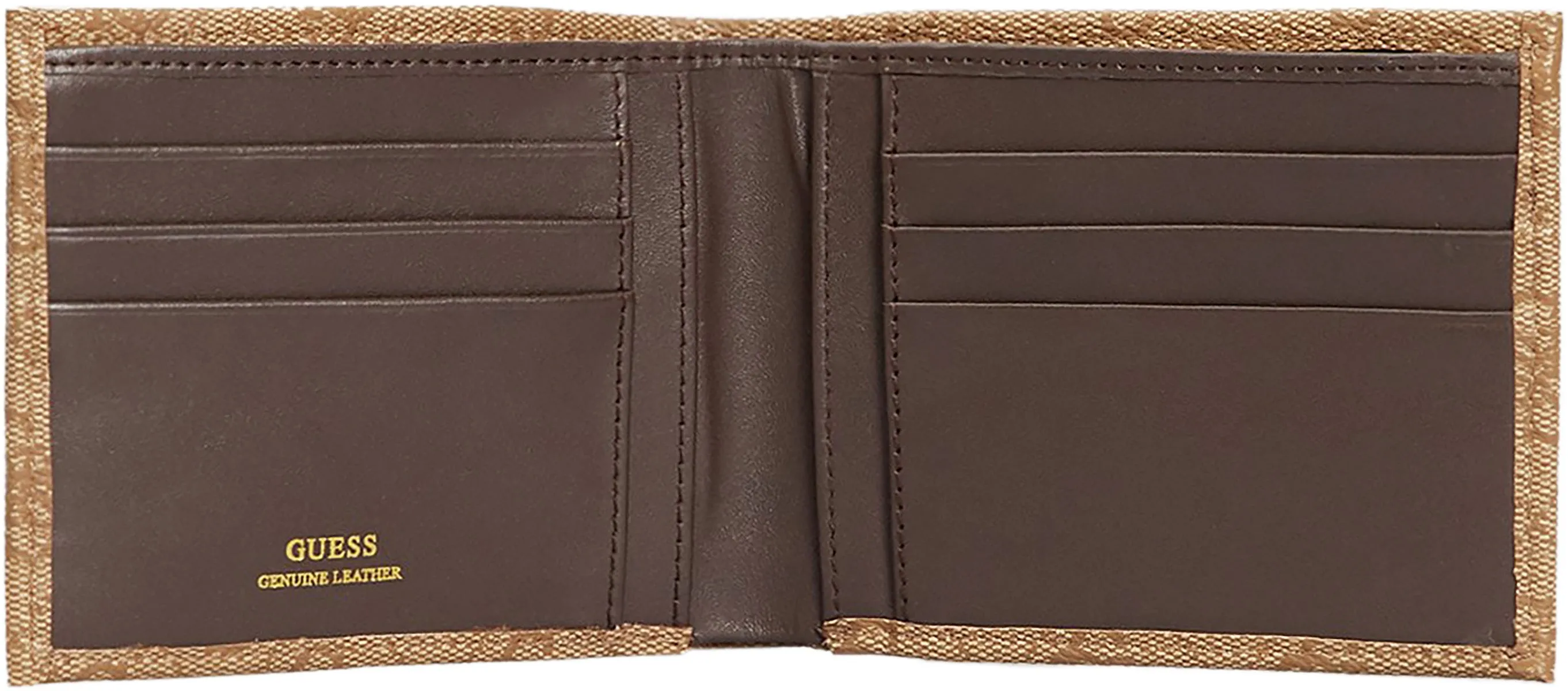 Guess Vezzola Card & Note Wallet In Beige Brown