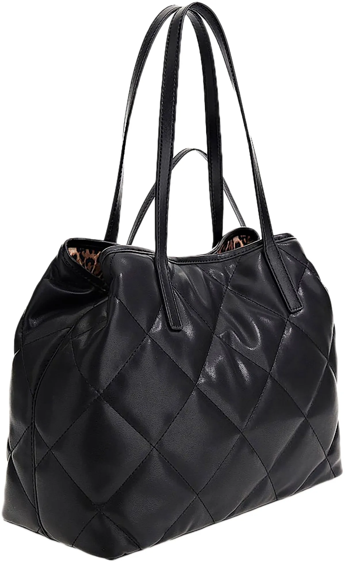 Guess Vicky Quilted Bag In Black For Women