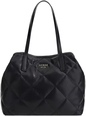 Guess Vicky Quilted Bag In Black For Women