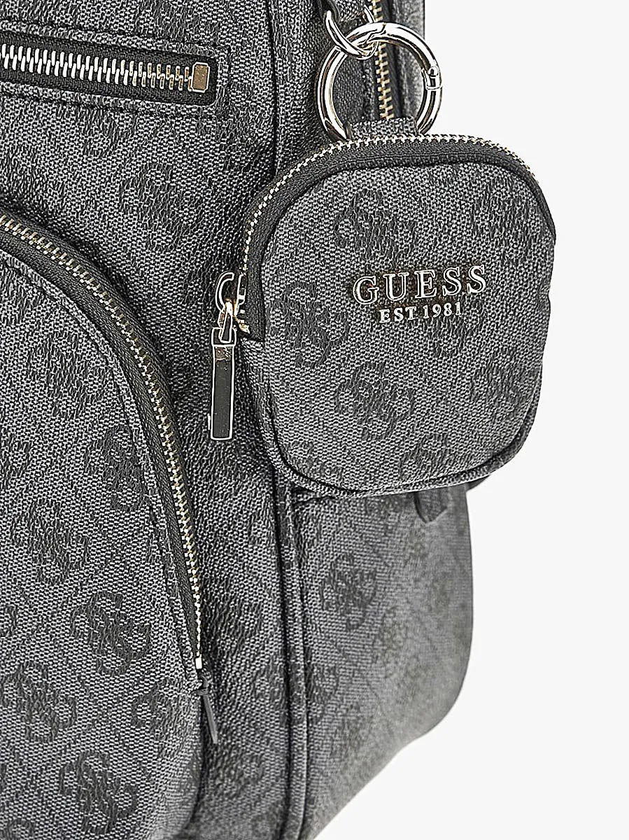 Guess Women Power Play Large Tech Backpack In Coal For Women