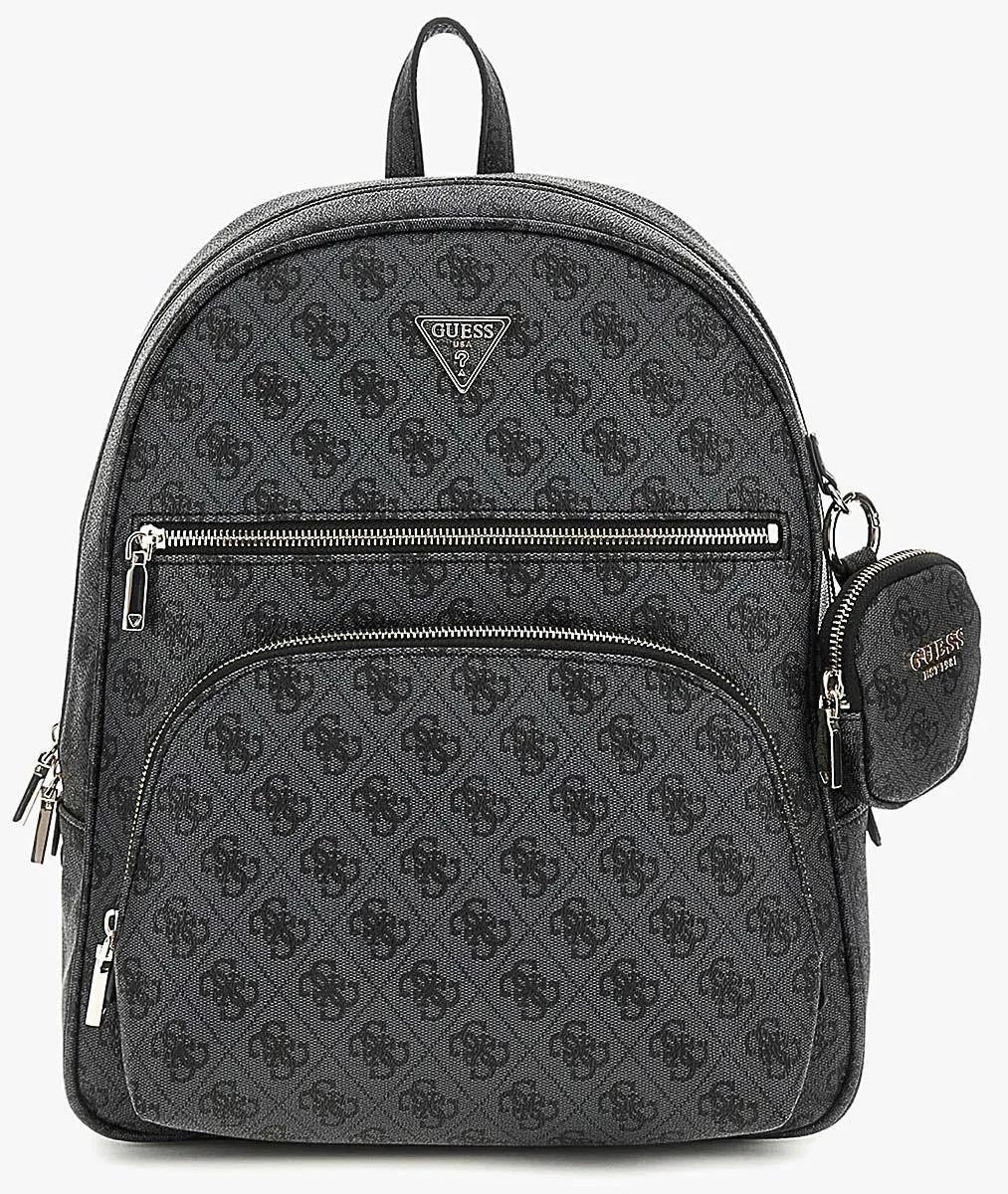 Guess Women Power Play Large Tech Backpack In Coal For Women